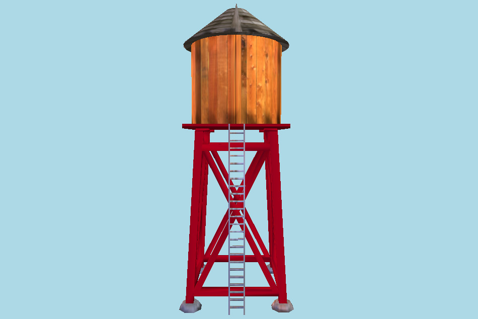 Lighthouse Water Tower 3d model